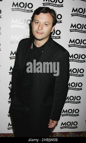 James Dean Bradfield von The Manic Street Preachers Arriving. Stockfoto
