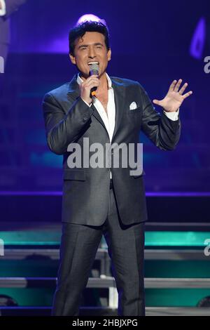 Miami Beach, FL, USA. 20th September 2021. David Miller, Carlos Marin, Urs Bühler und Sebastien Izambard von Il Divo treten am 20. September 2016 im Fillmore in Miami Beach, Florida, auf. Kredit: Mpi04/Media Punch/Alamy Live Nachrichten Stockfoto