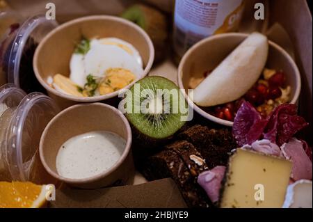 Leckeres und gesundes Frühstück Stockfoto