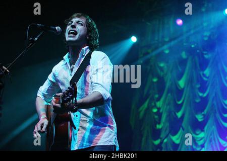 James Morrison tritt am 10. Dezember 2006 im Astoria in London auf. Stockfoto