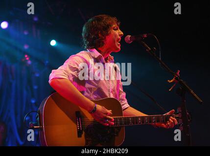 James Morrison tritt am 10. Dezember 2006 im Astoria in London auf. Stockfoto