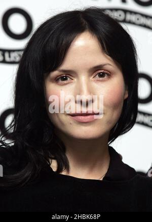 Andrea Corr bei den Mojo Awards in der Brauerei, London. Stockfoto