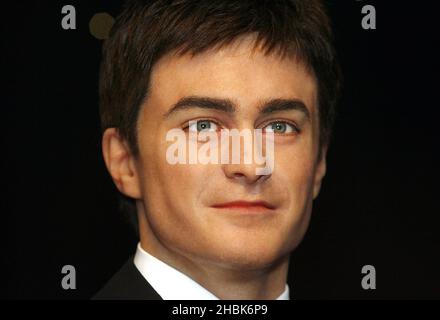 Das Wachsfigurenkabinett des Harry Potter-Stars Daniel Radcliffe wird im Madame Tussauds in London NW1 5LR enthüllt. Stockfoto