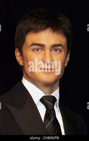 Das Wachsfigurenkabinett des Harry Potter-Stars Daniel Radcliffe wird im Madame Tussauds in London NW1 5LR enthüllt. Stockfoto