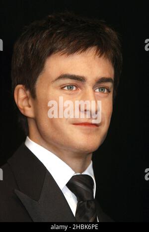 Das Wachsfigurenkabinett des Harry Potter-Stars Daniel Radcliffe wird im Madame Tussauds in London NW1 5LR enthüllt. Stockfoto