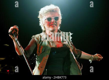 Deborah Harry von Blondie tritt im Juli 11,2007 in London bei Carling Apollo Hammersmith auf. Stockfoto