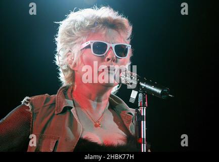 Deborah Harry von Blondie tritt im Juli 11,2007 in London bei Carling Apollo Hammersmith auf. Stockfoto