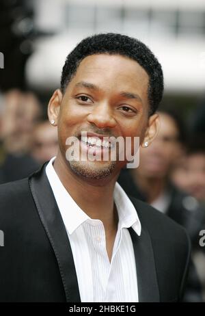 Will Smith kommt zur britischen Filmpremiere von Hancock im Vue West End, London. Stockfoto