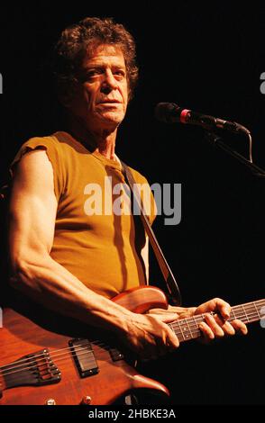 Lou Reed bei einem Konzert in der Royal Albert Hall in London. Stockfoto