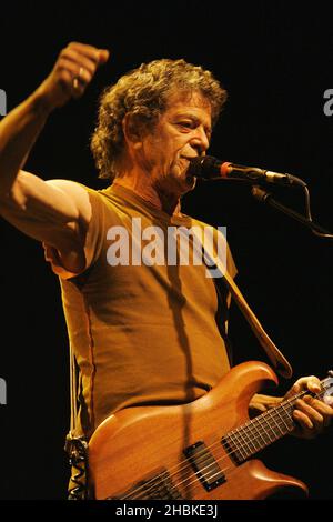 Lou Reed bei einem Konzert in der Royal Albert Hall in London. Stockfoto