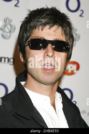 Noel Gallager von Oasis bei den Silver Clef Awards O2 im Hilton Hotel im Zentrum von London. Stockfoto