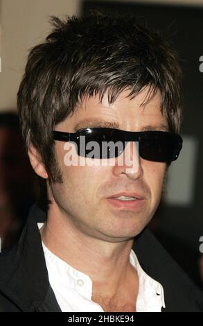 Noel Gallager von Oasis bei den Silver Clef Awards O2 im Hilton Hotel im Zentrum von London. Stockfoto