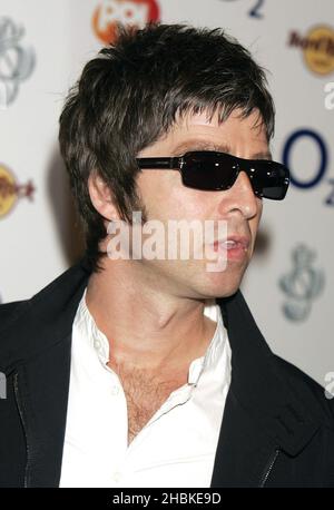 Noel Gallager von Oasis bei den Silver Clef Awards O2 im Hilton Hotel im Zentrum von London. Stockfoto