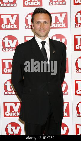 Alex Walkinshaw kommt für die TV Quick und TV Choice Awards 2008 im Dorchester, Park Lane, London. Stockfoto