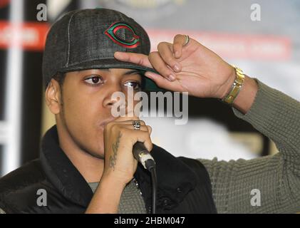 Chipmunk bei der High School Street Dance Championship Annnouncement Partnerschaft mit Beat Bullying in den Pineapple Studios, Covent Garden, London Stockfoto