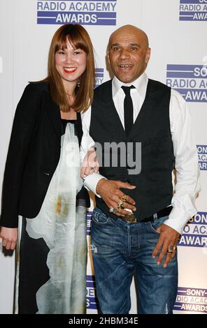 Goldie kommt am 10,2010. Mai bei den Sony Radio Awards im Grosvenor House Hotel an. Stockfoto