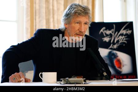 Roger Waters während einer Fotozelle im Mandarine Oriental Hotel, London. Stockfoto