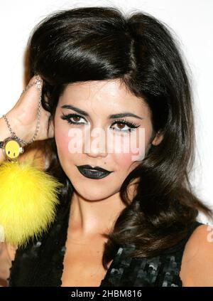 Marina Diamandis kommt am 30. September 2010 bei den BT Digital Awards im Roundhouse in London an. Stockfoto