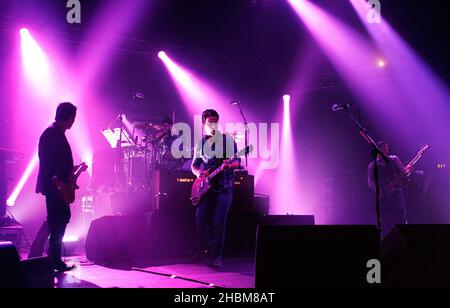 Kelly Jones und die Stereophonics treten live im Konzert im Apollo Hammersmith 02 in London auf. Stockfoto