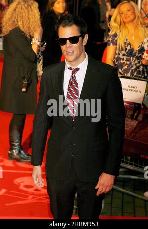 Johnny Knoxville nimmt an der UK Film Premiere von 'Jackass 3D im BFI IMAX in London Teil. Stockfoto