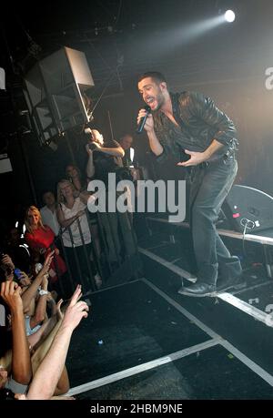 Shayne ward tritt im G-A-Y Heaven in London auf. Stockfoto