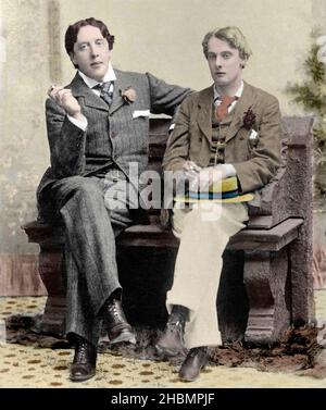 Oscar Wilde mit Lord Alfred Douglas um 1894 Stockfoto
