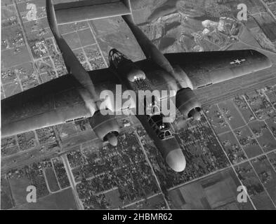 Northrop P-61 Black Widow, benannt nach der nordamerikanischen Spinne Stockfoto