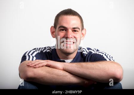 Aktenfoto vom 09-08-2013 des britischen Adam 'AJ' Rosen. Der ehemalige britische Olympiateilnehmer AJ Rosen ist im Alter von 37 Jahren an Krebs gestorben. Ausgabedatum: Montag, 20. Dezember 2021. Stockfoto