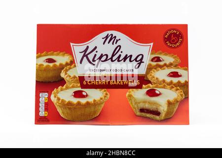 Herr Kipling Cherry Bakewells Stockfoto