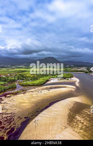 Panoramaaufnahme von Drone Stockfoto