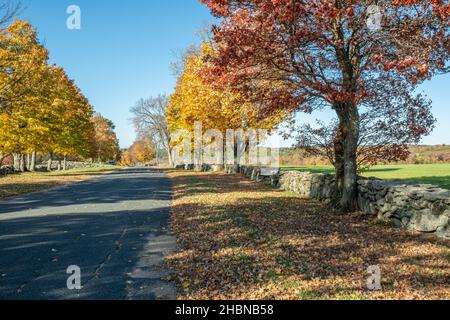 Ein Bauernhof in Hardwick, Massachusetts Stockfoto