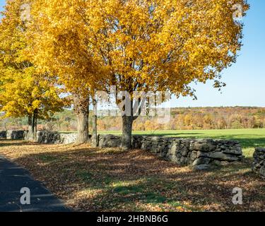 Ein Bauernhof in Hardwick, Massachusetts Stockfoto