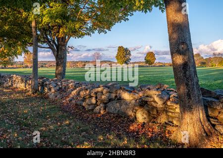 Ein Bauernhof in Hardwick, Massachusetts Stockfoto