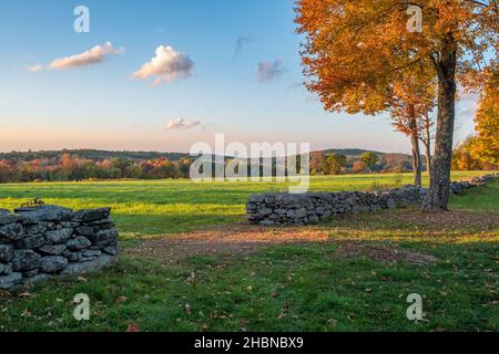 Ein Bauernhof in Hardwick, Massachusetts Stockfoto