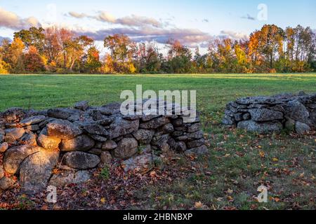 Ein Bauernhof in Hardwick, Massachusetts Stockfoto