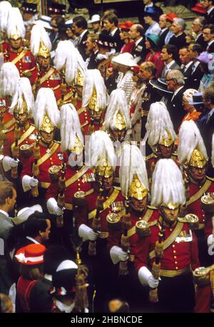 Die Leibwache Ihrer Majestät des ehrenwerten Korps der Herren am Arm
