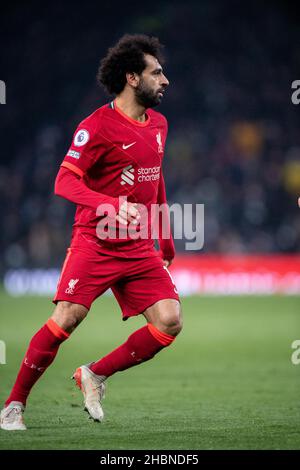 LONDON, ENGLAND - 19. DEZEMBER: Mohamed Salah von Liverpool während des Premier League-Spiels zwischen Tottenham Hotspur und Liverpool bei Tottenham Hotsp Stockfoto