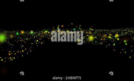 Abstrakte High Definition-CGI-Bewegungshintergründe, ideal für die Bearbeitung, LED-Hintergründe oder Übertragungen mit blauen und weißen Partikeln, die sich verlangsamen. Hi Stockfoto