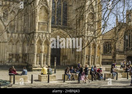 Die Kathedrale und die metropolitische Kirche Saint Peter in York, bekannt als York Minster Stockfoto