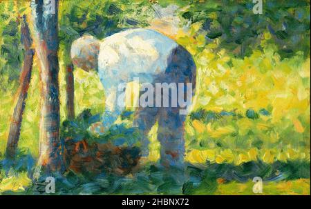 The Gardener (ca. 1882-1883) von Georges Seurat. Stockfoto