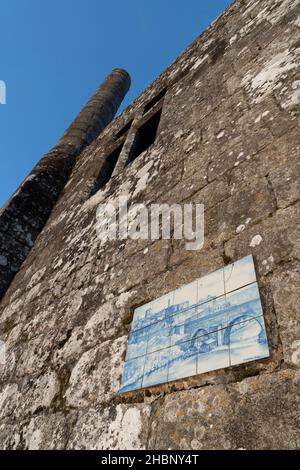 Museu Arqueológico am ruinierten Paço dos Duques (Palast der Grafen) entlang des Camino Portuguese in Barcelos, Portugal. Diese Route des Camino de Stockfoto