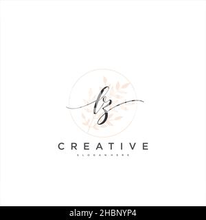 LZ erste Handschrift minimalistische geometrische Logo Vorlage Vektor-Kunst, Logo für Business-Schönheit, Mode und andere Kunst Stock Vektor
