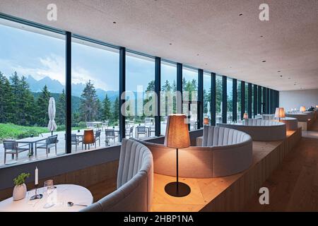 Forestis Dolomites, ein italienisches Luxushotel Stockfoto