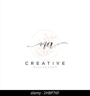 MA erste Handschrift minimalistischen geometrischen Logo Vorlage Vektor-Kunst, Logo für Business-Schönheit, Mode und andere Kunst Stock Vektor