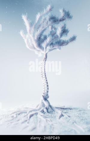 Wirbelsäulenwirbel Baum des Lebens Stockfoto