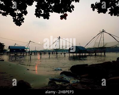 Backwaters von Kerala Stockfoto