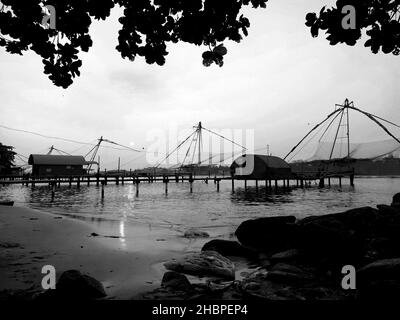 Backwaters von Kerala Stockfoto