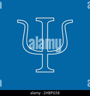 Symbole für die Linie Psychotherapie und Psychologie. Einfach Stock Vektor