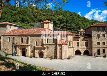 Kloster Santo Toribio de Liebana. Region Liébana, Picos de Europa, Kantabrien Spanien, Europa Stockfoto