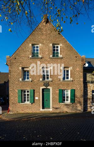 Deutschland, Monheim am Rhein, Bergisches Land, Niederbergisches Land, Niederberg, Rheinland, Nordrhein-Westfalen, NRW, Altes Rathaus in der Altstadt, Stockfoto